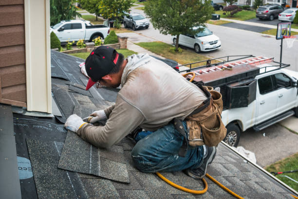Professional Roof Replacement technician working in Franklin Park, NJ